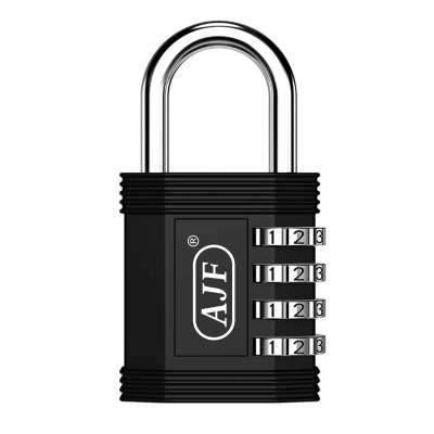 AJF Combination Lock Padlock for School & Gym Locker, Outdoor, 4 Digit Combination Padlock