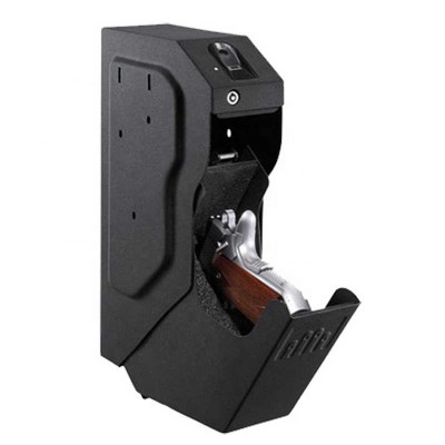 AJF Hidden Gun Safe Fingerprint Gun Box Security Biometric Fingerprint Pistol Safe Handgun Safe Storage Box