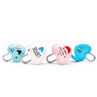 AJF Zinc alloy suitcase mini combination lock pull rod suitcase padlock heart creative padlock