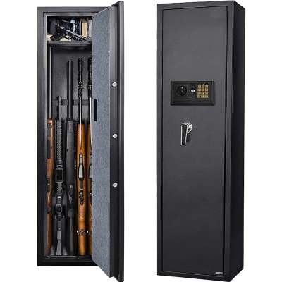 AJF 57" Mechanical Fireproof Great Wall 5 Gun Safe Rifle Shotgun Security Safe Gun Cabinet Box Large Electronic Lock Safe