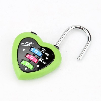 AJF new arrival fashion modeling combination colorful metal cute novel heart cartoon padlock